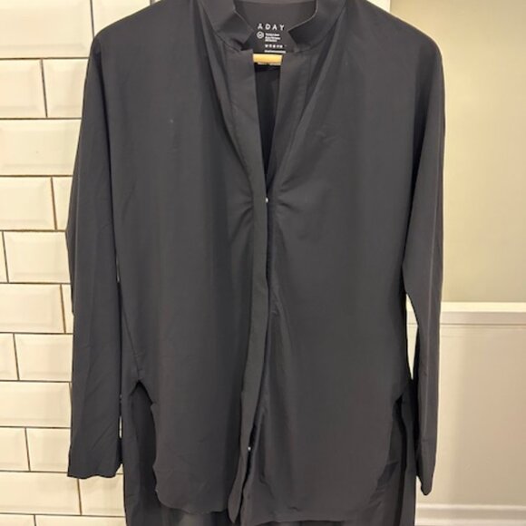 ADAY Button Up "Something Borrowed" Shirt - Black - Size: M - Picture 2 of 4